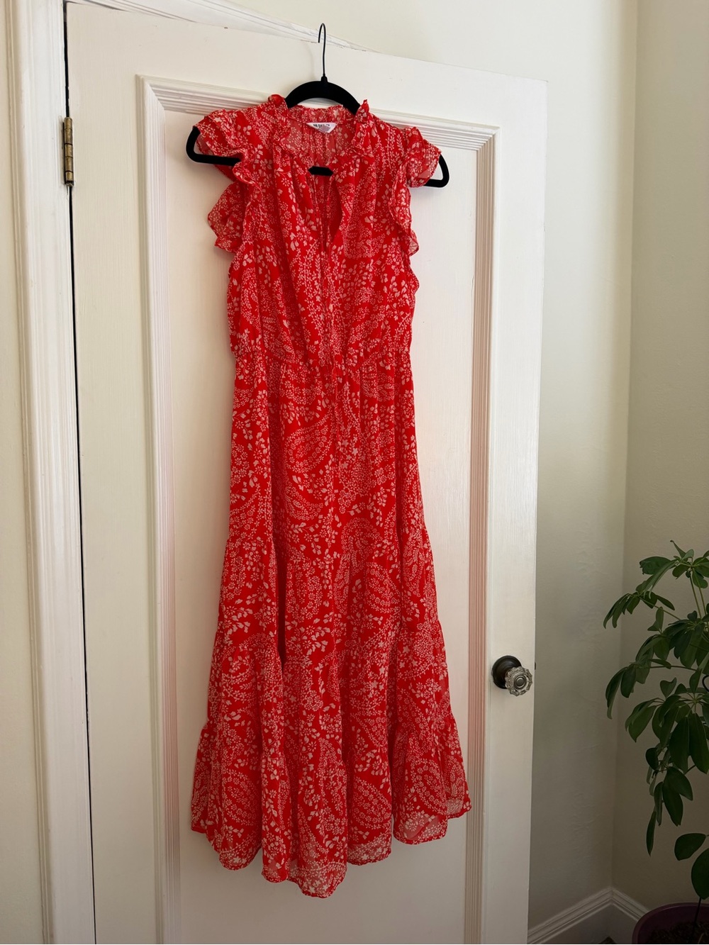 Steve Madden Red Floral Paisley Print Sundress